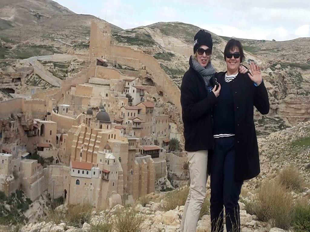 The Mar Saba Monastery in the Judean desert - Daniela and Birgit winter 2015
