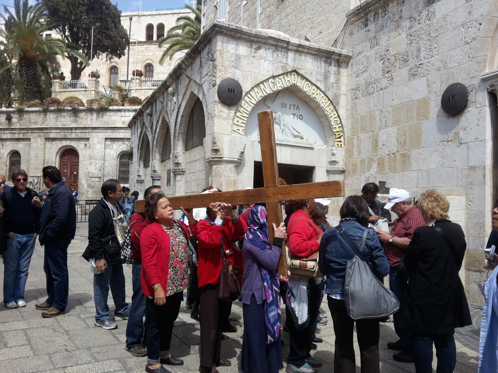 The third station of the Via dolorosa 2014