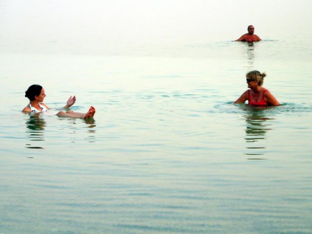 Clotilde and myself floating 2009