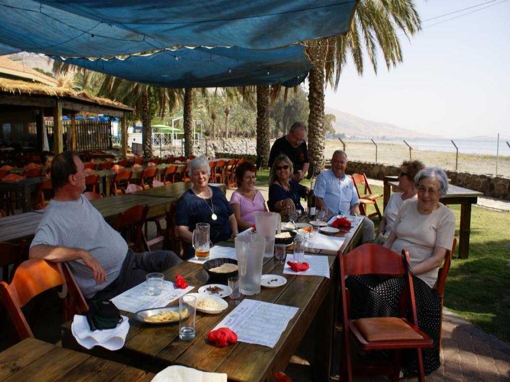 Lunch near the Sea of Galilee with a group CTO 2008