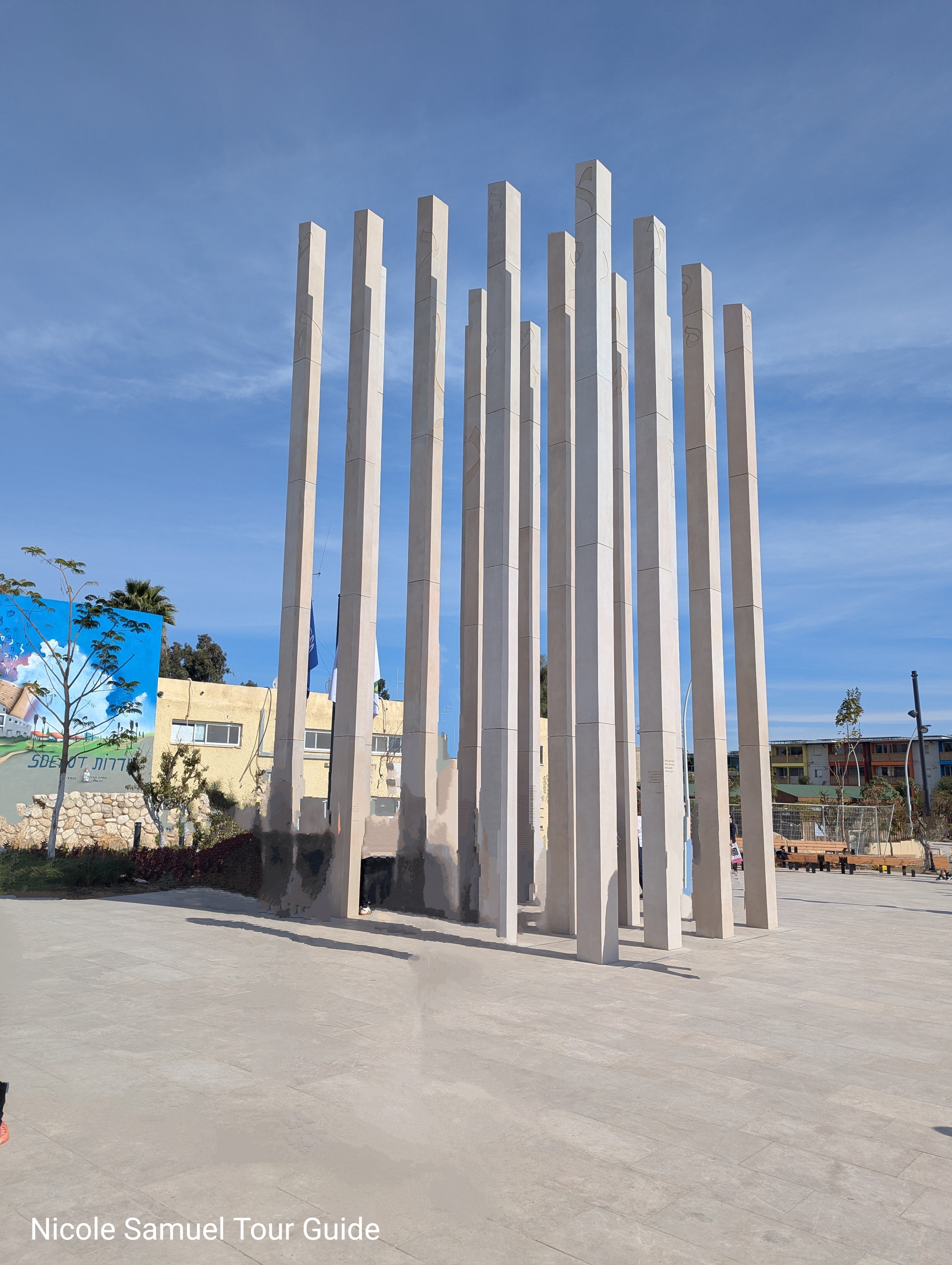 The eternal pillars memorial Sderot