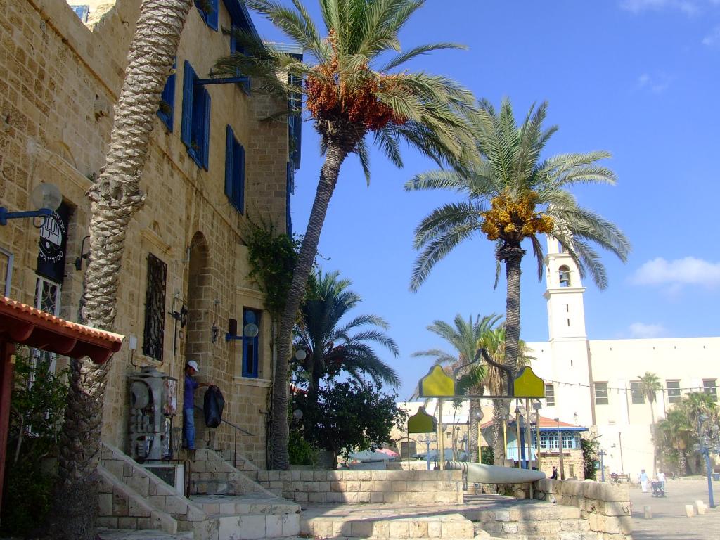 Old Jaffa 2013 - The square and Saint Peter Church at the back