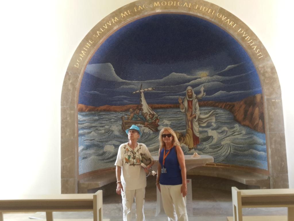 Magdala center the Sea of Galilee with Sabine Serban Shreiber august 2015