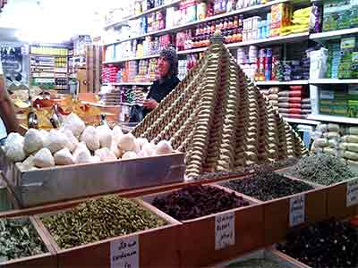 Spices in the Jerusalem market