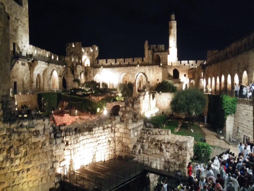 A sound and light show at David Tower Museum at night
2016