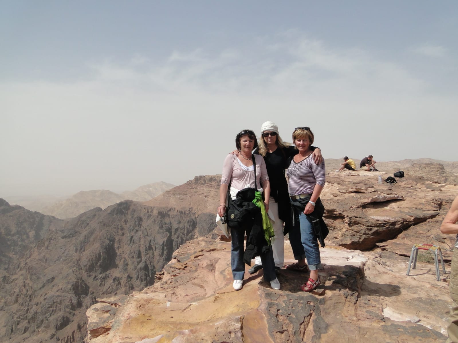 Me and friends on the path to petra
