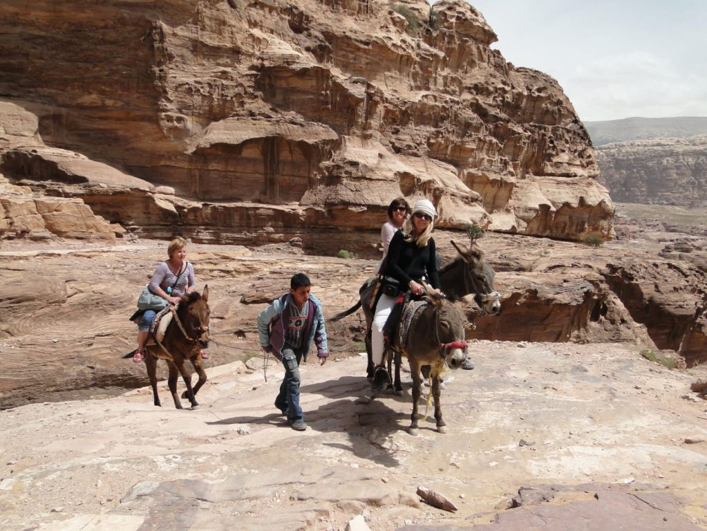 Petra-Thats me on the donkey